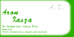 aron kasza business card